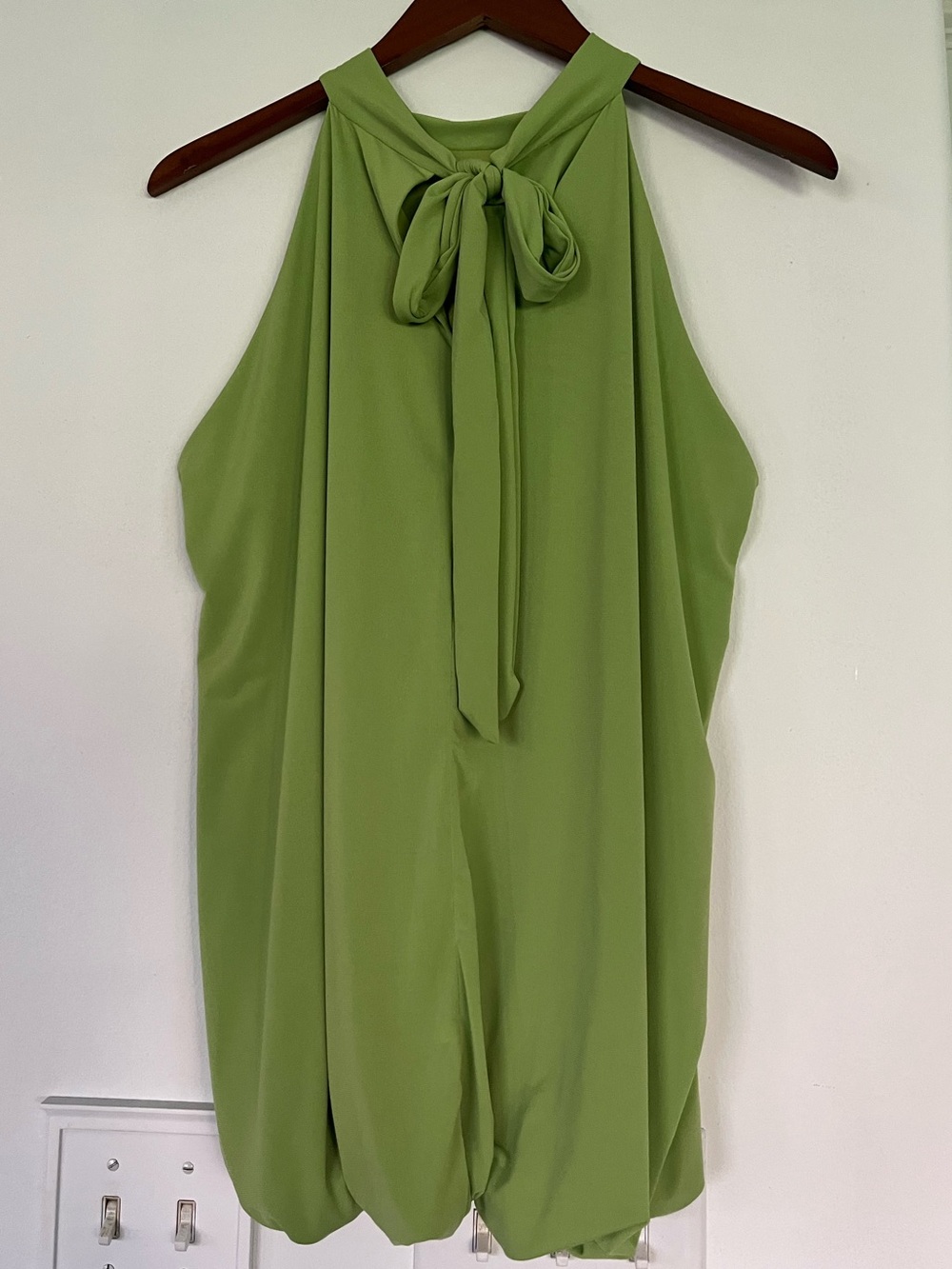 Ashley Stewart Lime Green Halter Tie-Back Camisole Size L /XL